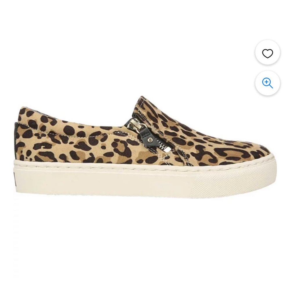 Dr. Scholl's - Leopard "No Chill" Style Sneaker with side Zipper - Size 9.5M